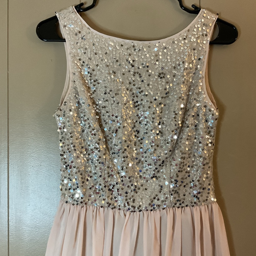 SPEECHLESS PINK DRESS GLITTERING TOP SLEEVELESS SIZE 5 JUNIORS